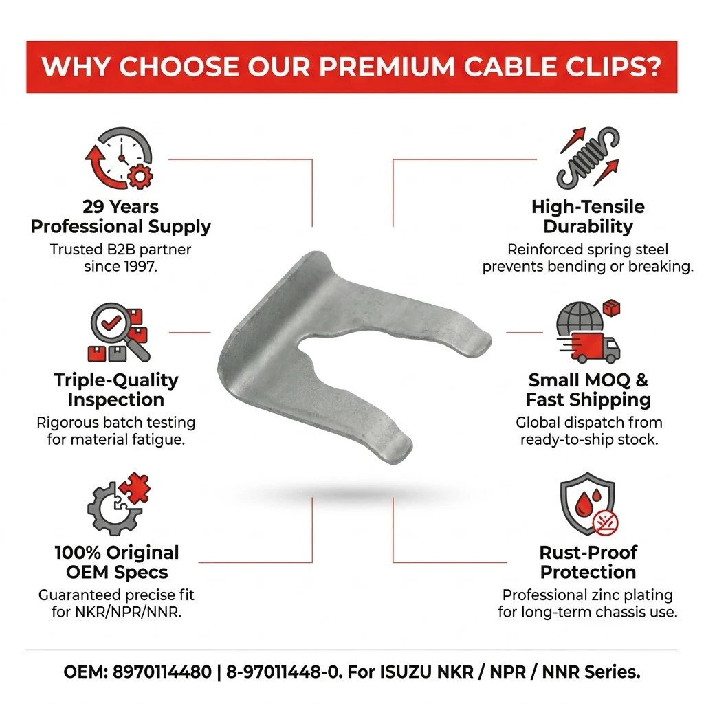 8970114480 8-97011448-0 Cable Clip For NKR NPR NNR